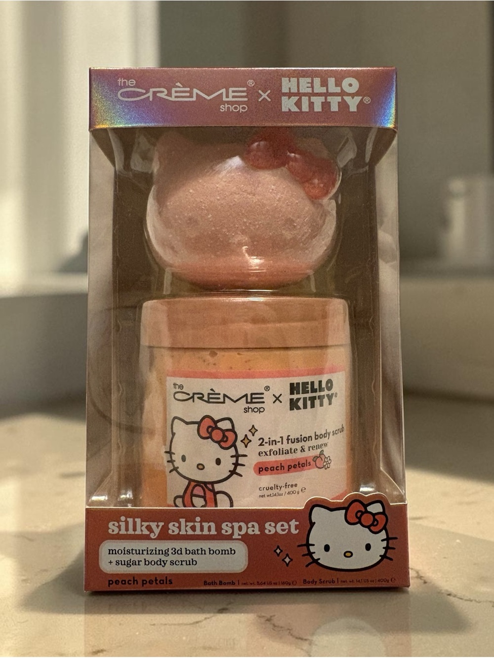 Peach Petals Silky Skin Spa Set
